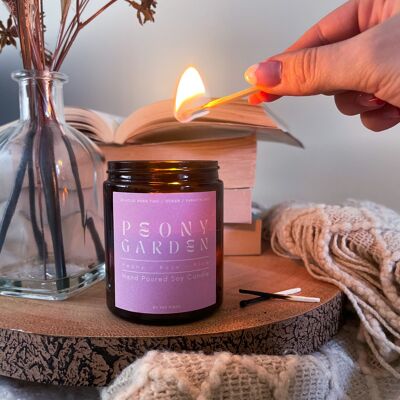 Peony Garden Apothecary Candle