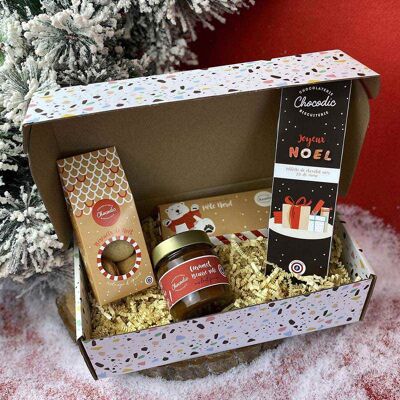 Weihnachtsbox | Weihnachtsform | Schoko-handwerklich hergestellte Weihnachtsschokolade