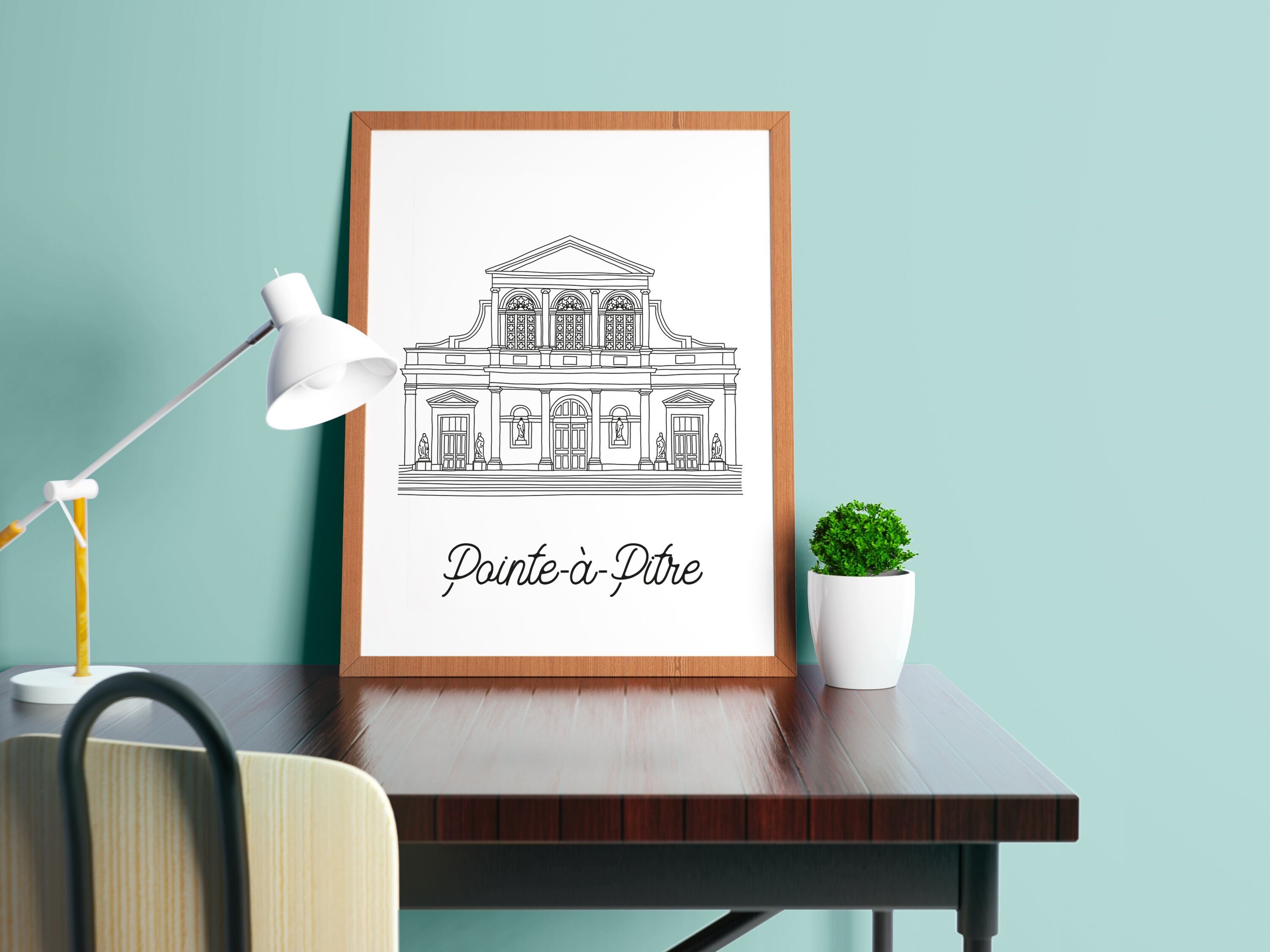 Affiche Pointe-à-Pitre - Papier A4 / A3 / 40x60