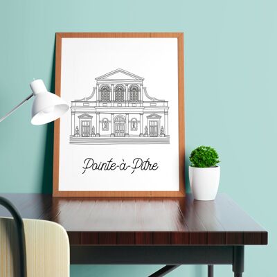 Poster Pointe-à-Pitre - Carta A4 / A3 / 40x60
