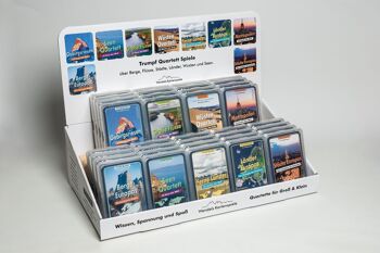 Présentoir de comptoir de jeux de cartes Wendels : gamme totale de 45 pièces (5 x 9 quatuors de connaissances) quatuors spéciaux pour le commerce de détail 1