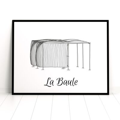 Poster La Baule - Carta A4 / A3 / 40x60