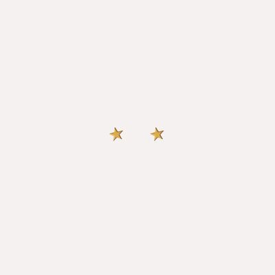Boucles d'oreilles étoiles simples