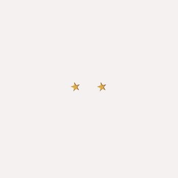 Boucles d'oreilles étoiles simples 2