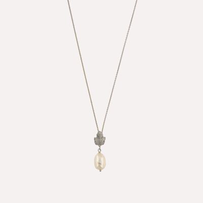 Vine Leaf & Pearl Necklace