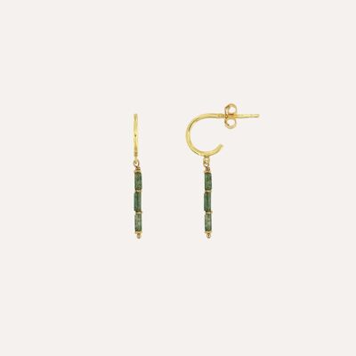 Boucles d'oreilles longues créoles Cléopâtre