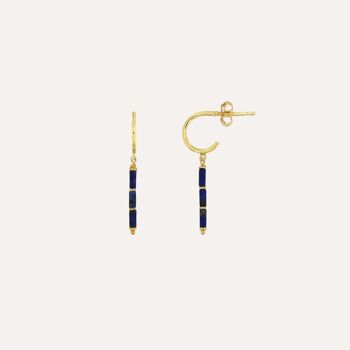 Boucles d'oreilles longues créoles Cléopâtre 9