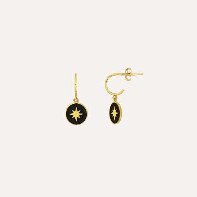 Boucles d'oreilles créoles Starlight