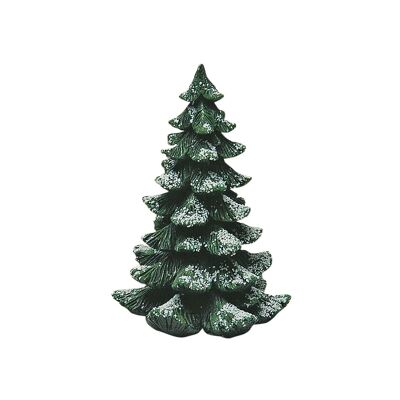 Fir tree made of poly, 10x16x10cm miniatures for light houses-poly-green