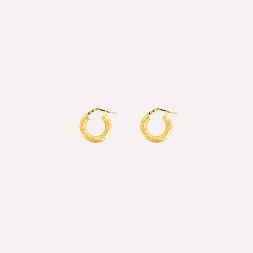 Textured Hoop Earrings