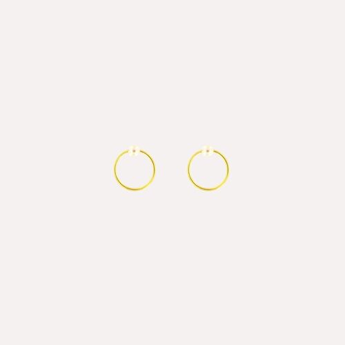 Minimal & Pearl Earrings