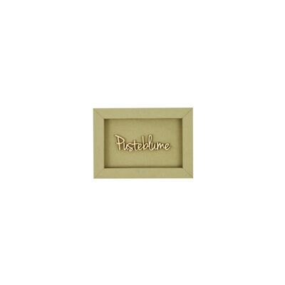 Tarassaco - magnete per lettere in legno con cornice
