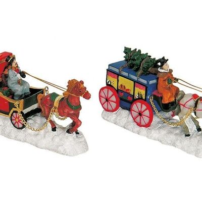 Poly carriages, assorted, W14 x D5 x H7 cm