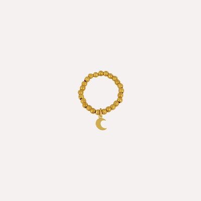 Moon Charm Ring