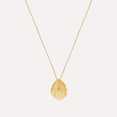 Collier de feuilles tropicales