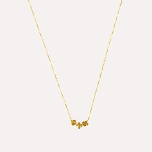 Three Little Flowers Necklace