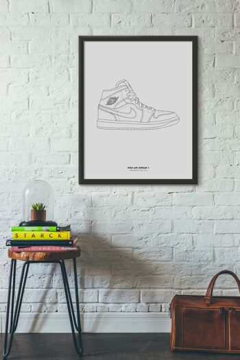 Affiche Sneakers - Nike Air Jordan 1 - Papier A4 / A3 / 40x60 2