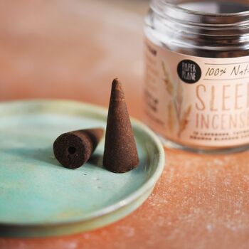 Sleep Incense Jar of Incense Cones - plant based, vegan 8