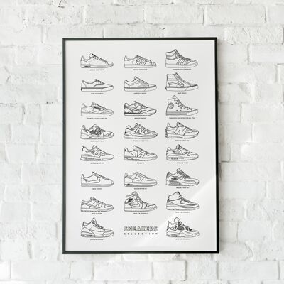 Affiche Sneakers Collection - Papier A3 / 40x60