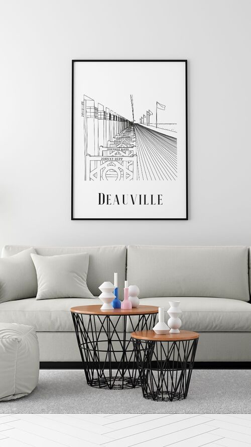 Affiche Deauville - Papier A4 / A3 / 40x60