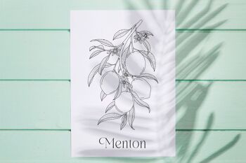 Affiche Menton - Papier A4 / A3 / 40x60 1