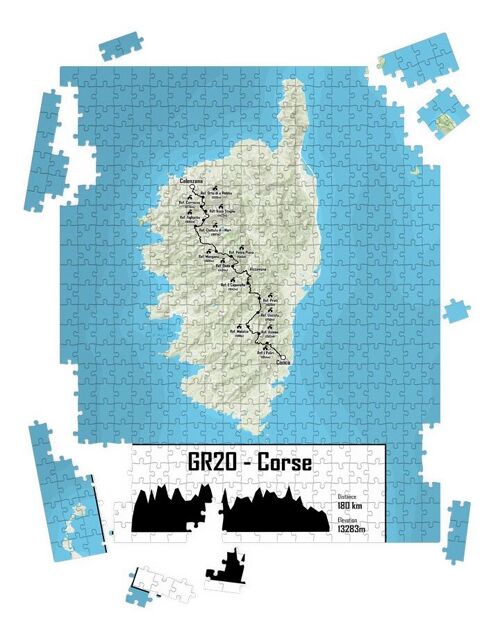 Puzzle Souvenir du GR20 Corse