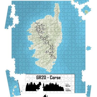 GR20 Puzzle souvenir della Corsica