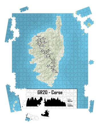 Puzzle Souvenir du GR20 Corse 1