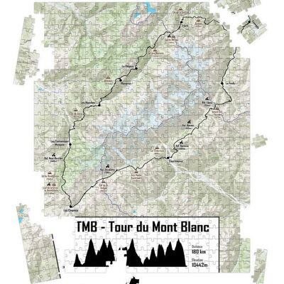 Puzzle souvenir TMB - Tour del Monte Bianco