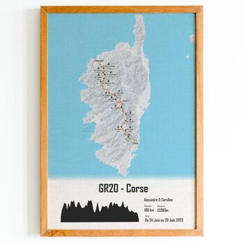 Affiche Souvenir du GR20 - Traversée de la Corse 25