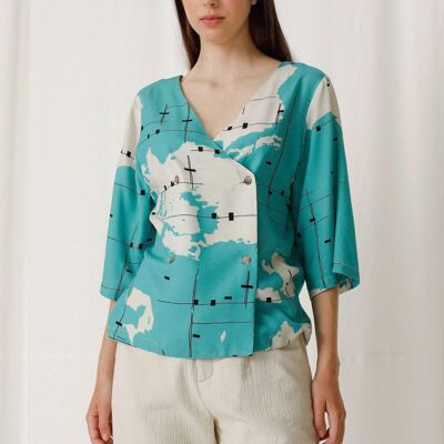 CM01 Shirt Calamintha Turquoise