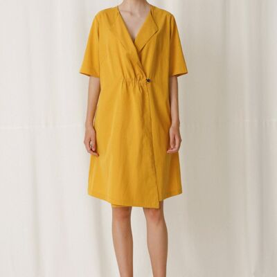 V03 Dress Vinca Canary Yellow