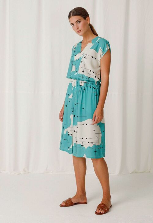 F03 Skirt Flammula Turquoise
