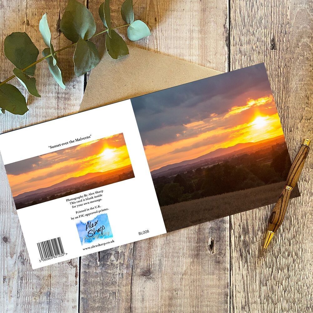 Malvern Hills Carte de vœux - carte de vœux paysage