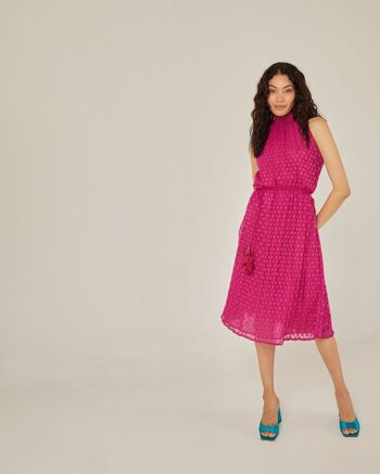 Robe midi plissée 7