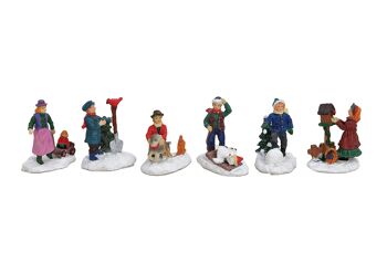Figurines de Noël miniatures en poly