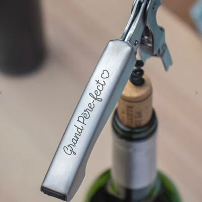 Grandfather-fect corkscrew (engraved) - Grandfathers Day Gift