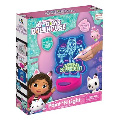 NIGHT LIGHT PAINTS AND SHINES GABBY'S DOLLHOUSE