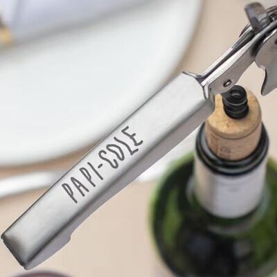 Papicole corkscrew (engraved) - Grandfather's Day gift