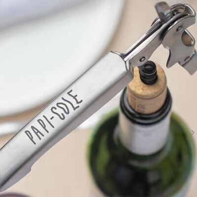 Papicole corkscrew (engraved) - Grandfather's Day gift