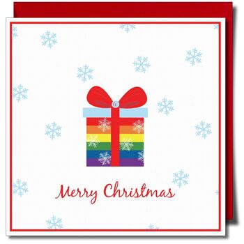 Joyeux Noël Lgbtq + Carte de Noël Gay. 1