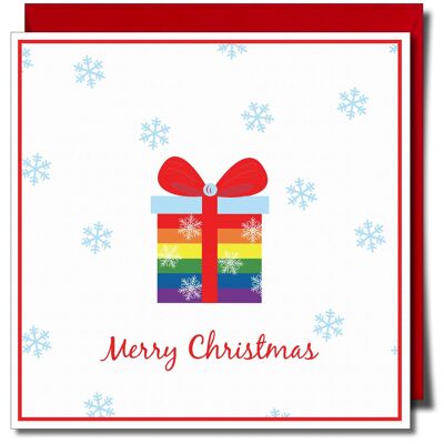 Buon Natale Lgbtq+ Carta di Natale Gay.