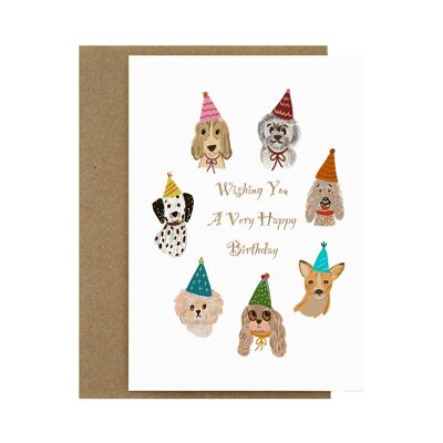 Cute Dogs Illustration | Birthday card