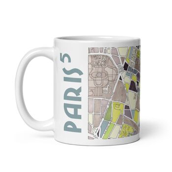 Mug Illustré Plan du 5eme arrondissement de PARIS 5