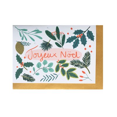 Tarjeta de Navidad Joyeux Noel