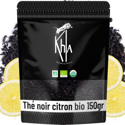 Organic black tea with lemon - Loose bag - 150g