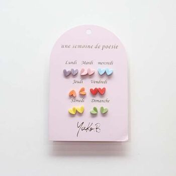 Offre de 20 cartes de boucles d'oreilles poétiques + pochettes cadeaux offertes 11