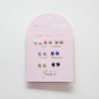 Offre de 20 cartes de boucles d'oreilles poétiques + pochettes cadeaux offertes 13