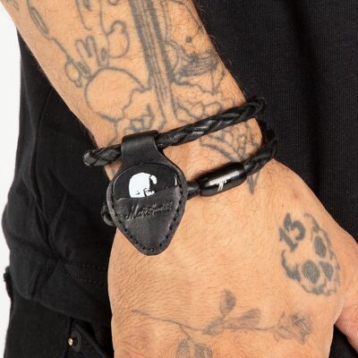 Schwarzes geflochtenes Armband