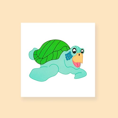 TEMPORARY TATTOO - Wonderful Turtle